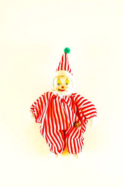 istock Pierrot toy doll on white background 1977586249
