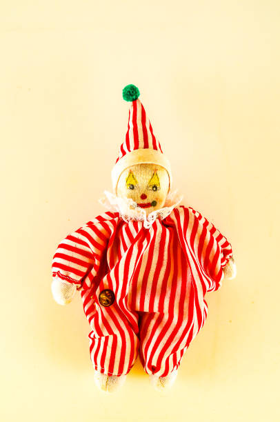 istock Pierrot toy doll on white background 1977586266