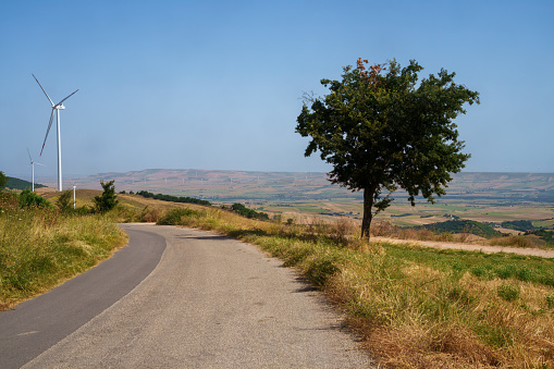 Country landscape near Melfi, in Potenza province, Basilicata, Italy