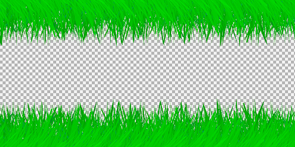 Green grass on isolated background .