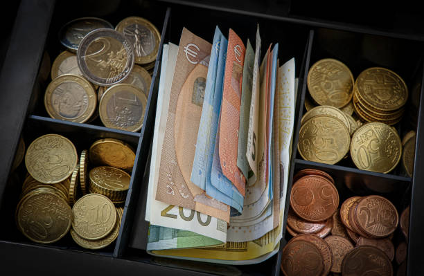 The cash box is well filled