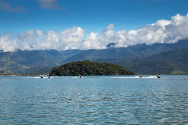 istock Sea of Islands sailing by boat 1977673599