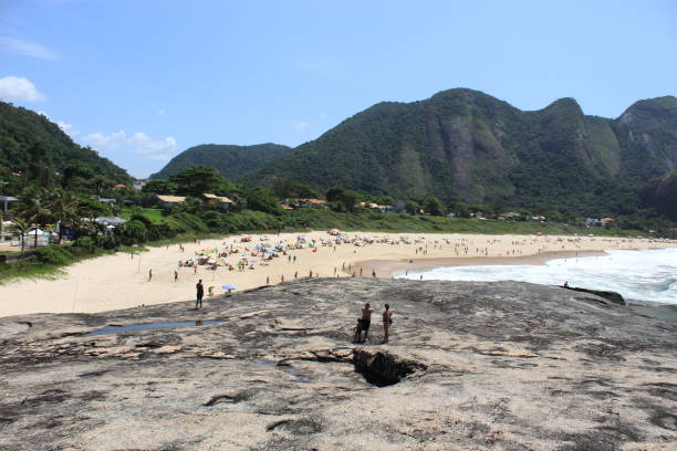 istock Itacotiara rocky beach landscape 1977684843