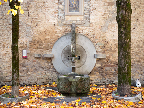 Fanano, Modena, October 2020. Fanano water source.