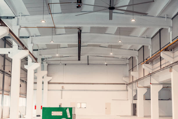 istock Concrete or Floor Grinding Machine In A New Industrial Building 1977703585