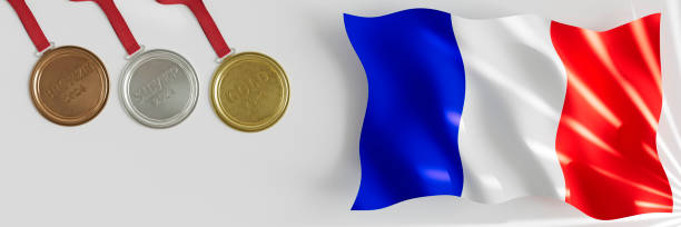 medals with the French flag