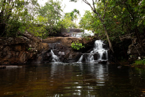 istock Sakaikapa well waterfall in Canaima National Park, Venezuela 1977733468