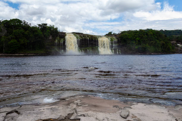 istock Salto Hacha waterfall in Canaima National Park, Venezuela 1977739914
