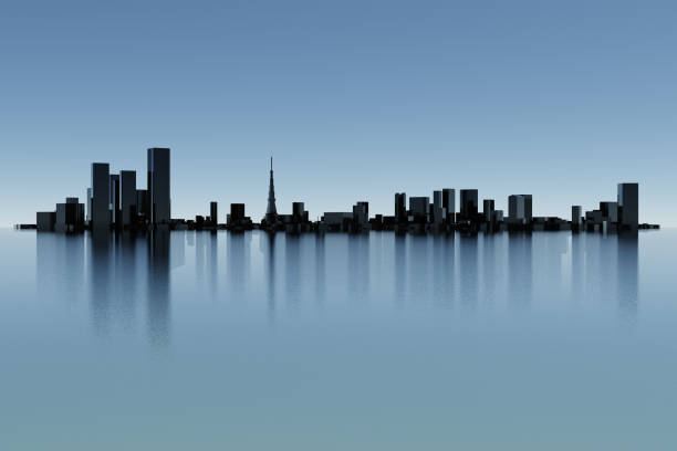 istock 3D illustration of Tokyo skyline 1977824726