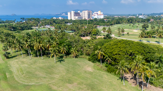 Golf course near the beach
