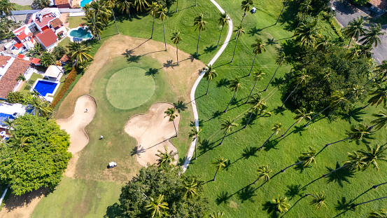 Golf course near a resort