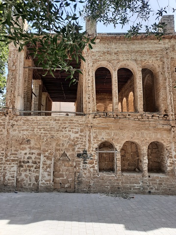 Facade of an Old Edifice in Historical District of Bushehr, Iran