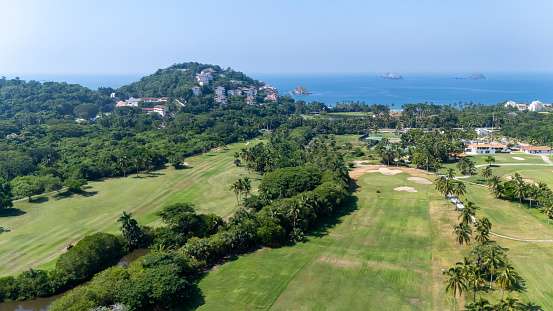 Club golf course near the beach
