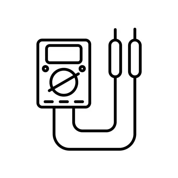 Vector illustration of Multimeter Icon