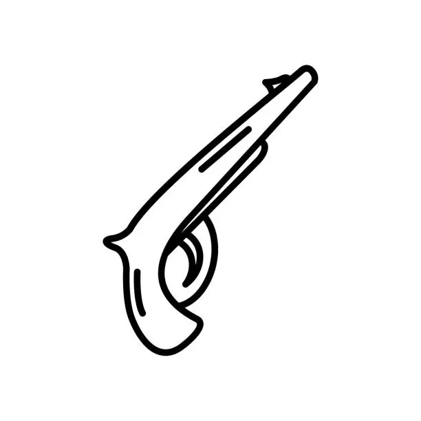 Vector illustration of Pirate Gun Icon