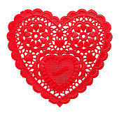 Red Heart Doily