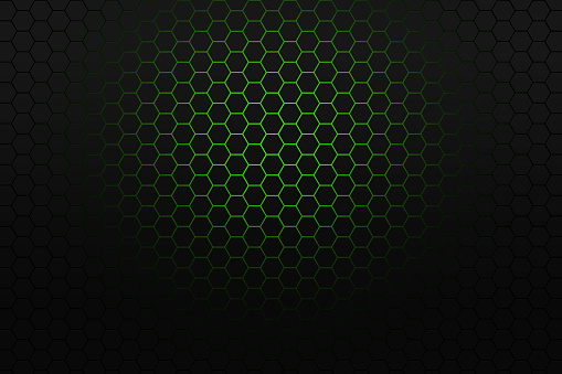 Cartoon honeycomb yellow background. Geometric hexagon pattern. 3D rendering