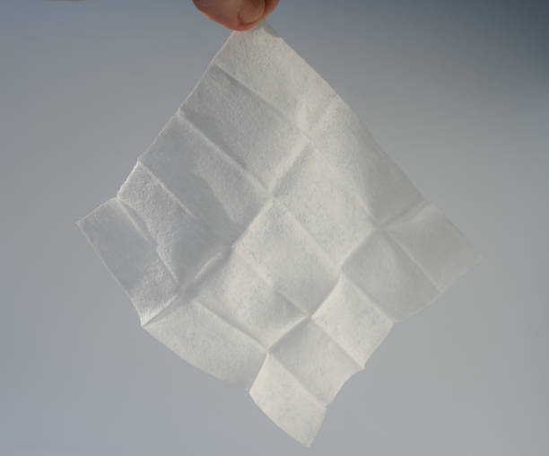 istock An unfolded refreshing Wet wipe. Disposable Wet napkins. 1977915301