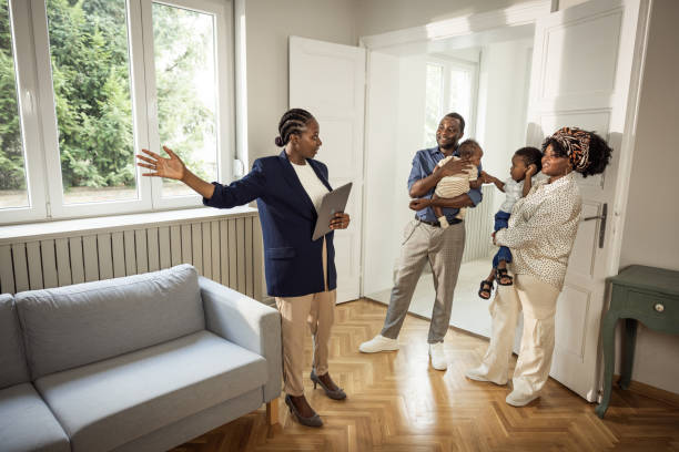 istock Young family buying house 1977947003