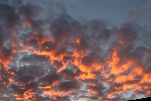 Sun rise clouds