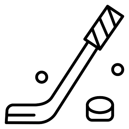 Hockey stick icon vector image. Can be used for Fathers Day.