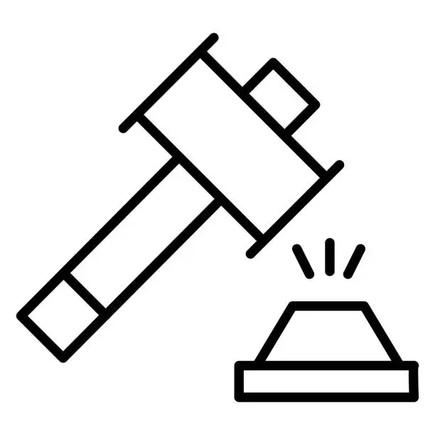 Vector illustration of Hammer Icon