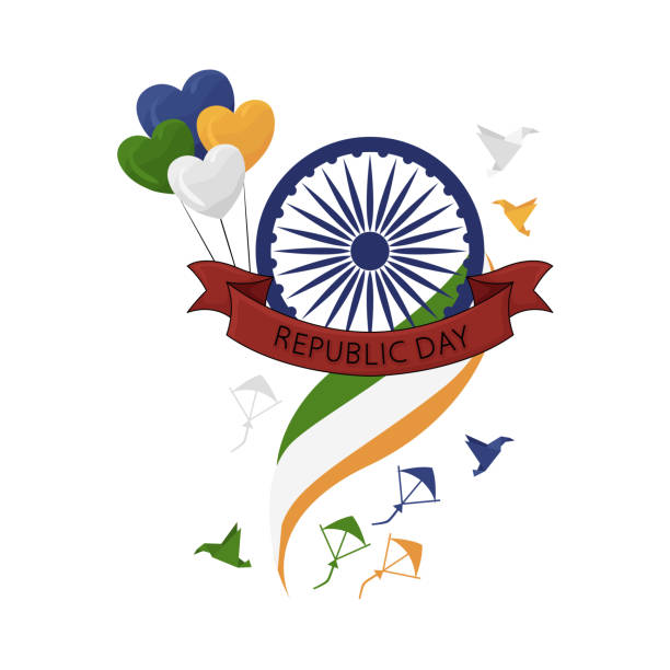 indian republic day indian republic day truism stock illustrations