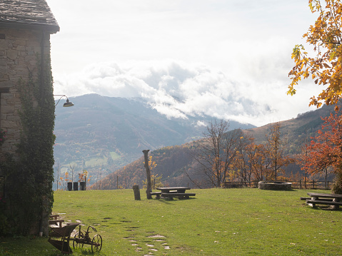 Fanano, Modena, October 2020. View of the Modenese Apennines.