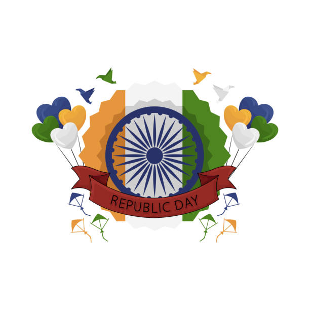 indian republic day indian republic day truism stock illustrations