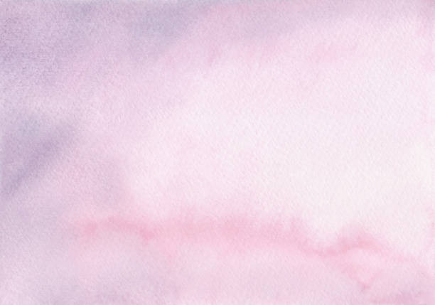 istock Abstract watercolor background in pink and lilac shades with blurring, hand-drawn. 1978020745