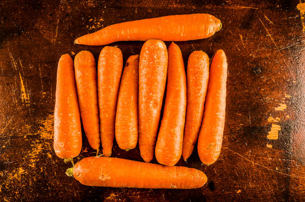 Close up of fresh carrots