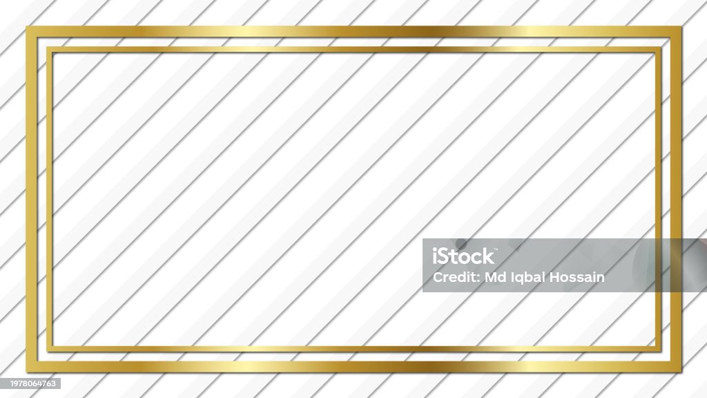 Border Ractangle Image Golden Rectangle Golden Frame Border Stock Illustration - Download Image Now ...