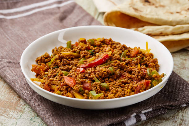istock Keema masala, qeema or khima with tomato and ginger served in dish isolated on table top view of arabic food 1978084131