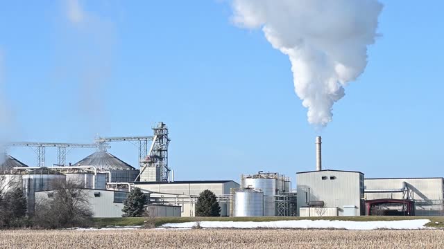 Steam from the Ethanol Plant