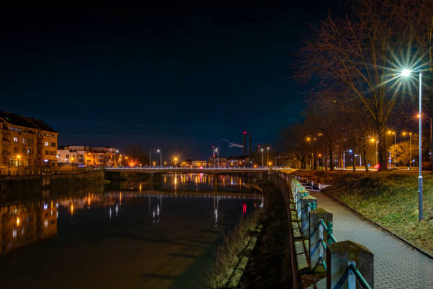 istock River Becva in winter without snow evening in Prerov CZ 01 24 2024 1978137999