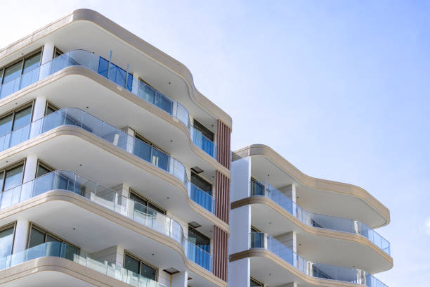 istock Building new, modern apartment building, background with copy space 1978180732