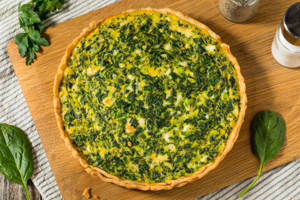 istock Homemade French Spinach Quiche Tart 1978222145