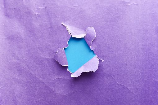 ''Torn paper hole''