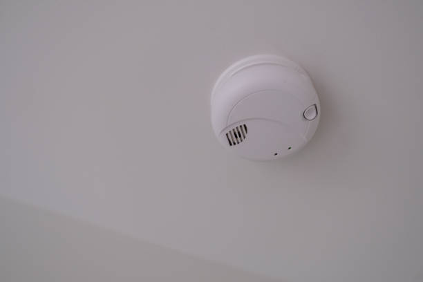 istock installed smoke alarm detector, intelligent home protection 1978266868