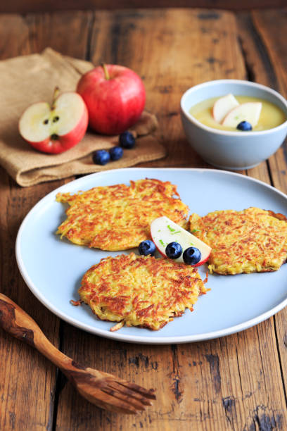istock Potato pancakes with apple sauce 1978276369