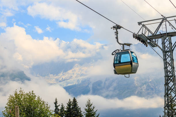 istock Overhead cable car to First mountain, Grindelwald, Switzerland 1978334437