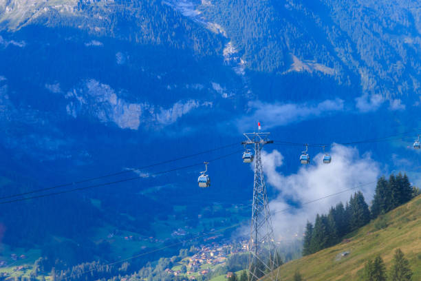 istock Overhead cable car to First mountain, Grindelwald, Switzerland 1978334438