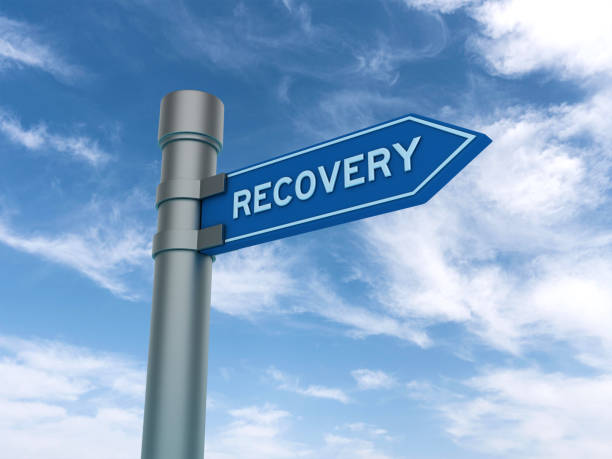 istock Directional Sign with Recovery Word 1978343455