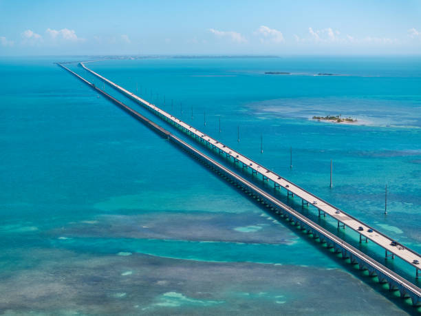 istock Florida Keys Drone View of Bridge and Islands 1978390840