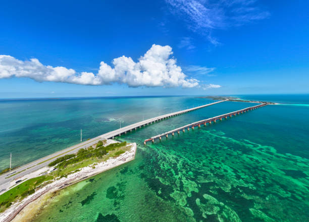 istock Overseas Highway - Florida Keys Aerial Panorama 1978391386