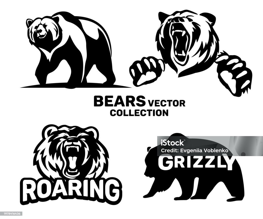Service Bear Vector Bears Vector Stock Illustration - Download Image Now - Bear, Logo ...