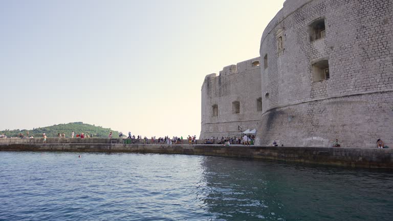 Dubrovnik People At Porporela Viewpoint