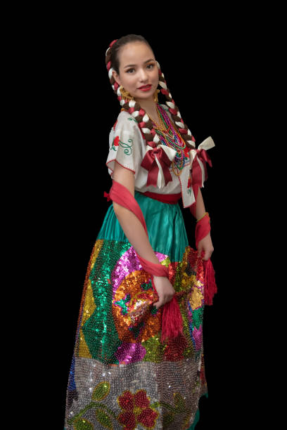 istock Women Mexican dancer Puebla, china poblana 1978432730