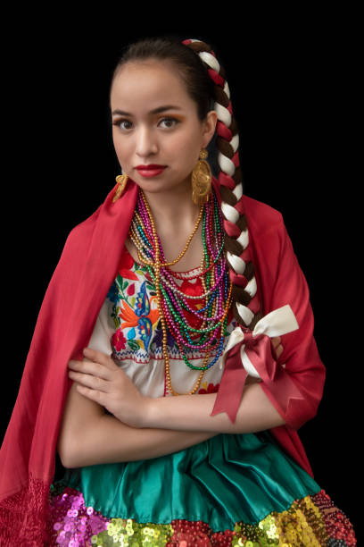 istock Women Mexican dancer Puebla, china poblana 1978433246