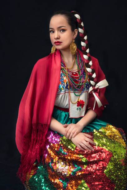 istock Women Mexican dancer Puebla, china poblana 1978433247